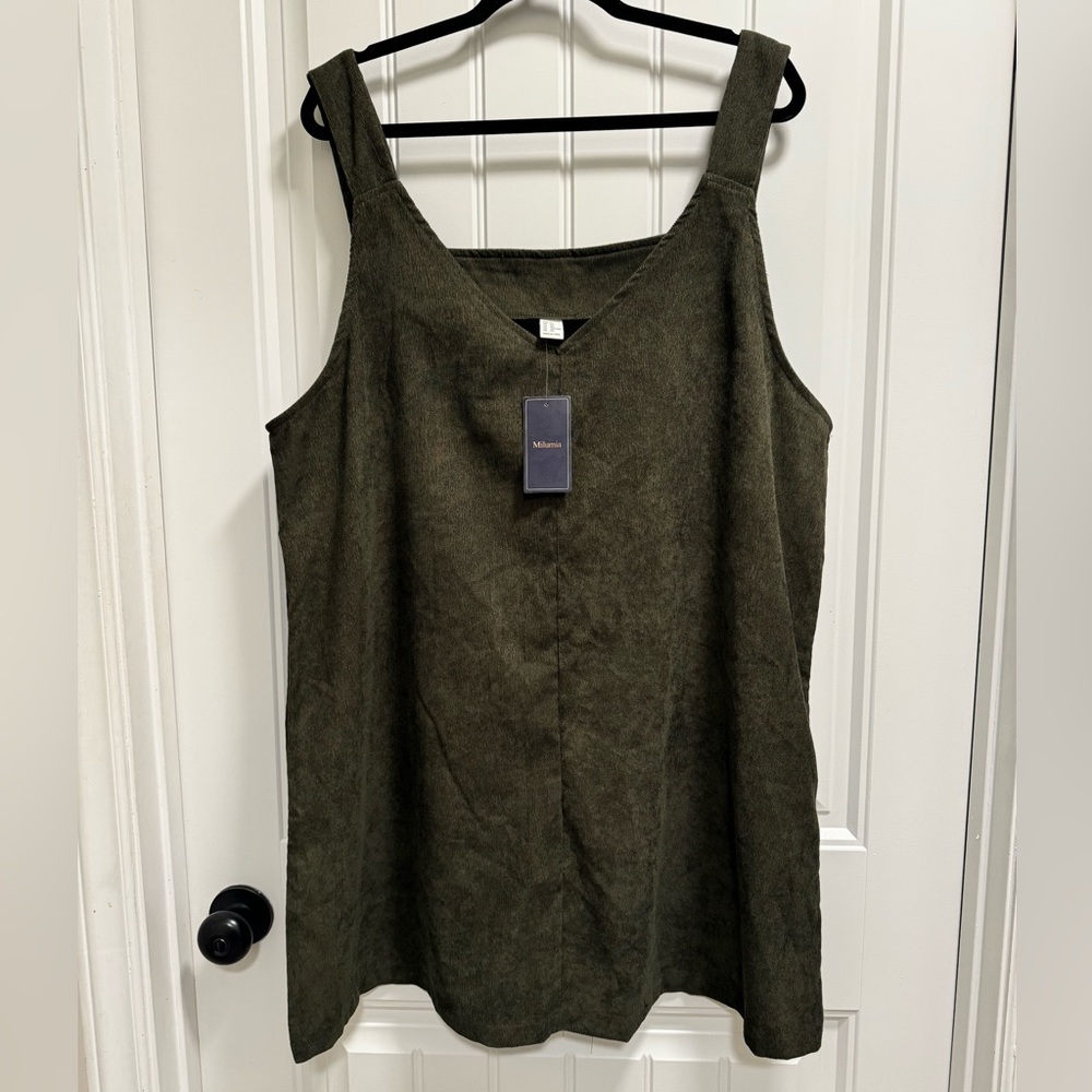 Milumia Olive Green Mini Dress Size 2X